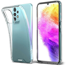 Moozy Xframe Coque antichoc pour Samsung A33 5G – Coque à bord transparent, coque hybride double couleur transparente avec bord en TPU absorbant les chocs