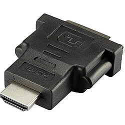 Adaptateur HDMI, DVI renkforce [1x HDMI mâle => 1x DVI femelle 24+1 pôles] 0 m noir