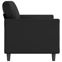 Acheter Maison Chic Canapé à 2 places,Sofa de Salon,Canapé droit Noir 120 cm Similicuir -GKD854017