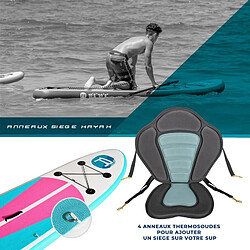 Acheter Rohe Stand Up Paddle Gonflable INDIANA PINK 9'9'' (297cm) 30'' (76cm) 4'' (10cm) avec Pompe, Pagaie, Leash et Sac de transport