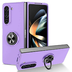 Htdmobiles Coque pour Samsung Galaxy Z Fold 5 5G - housse etui rigide bague anti choc magnetique - MAUVE