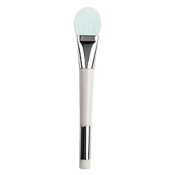 Brosses De Masque Facial Flexibles En Silicone à Double Tête Pour Le Visage Bleu Argile Enduit