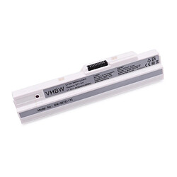 Vhbw Batterie conçue pour MSI U100 U 100 90 U90 WIND etc. NETBOOK NOTEBOOK LAPTOP SUBNOTEBOOK 4400mAh 11.1V blanc WHITE