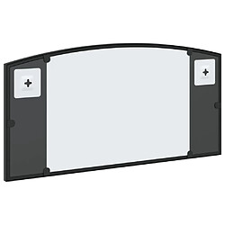 Acheter vidaXL Miroir mural noir 60x30 cm arche fer