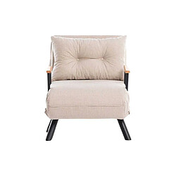 Avis Hanah Home Fauteuil convertible en lin Sando crème.