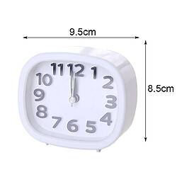 Elixir Petite horloge de bureau d'étudiant de chevet simple, cuisine de bureau de voyage à piles Whitesquare