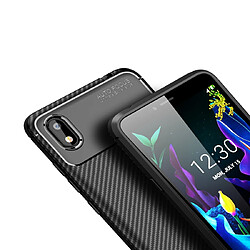 Avis Wewoo Coque Souple Pour LG K20 ?2019 Case Housse TPU antichoc en texture de fibre de carbone Beetle Series Noir