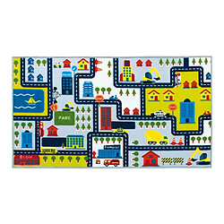 Thedecofactory CIRCUIT - Tapis enfant imprimé circuit 75x133 cm 