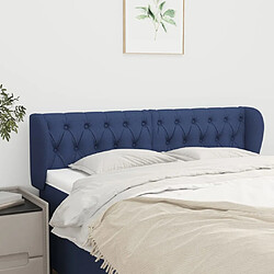 Maison Chic Tête de lit scandinave avec oreilles,meuble de chambre Bleu 147x23x78/88 cm Tissu -MN16725