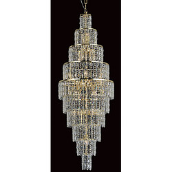 Lumière Chandelier New Or 175 Cm