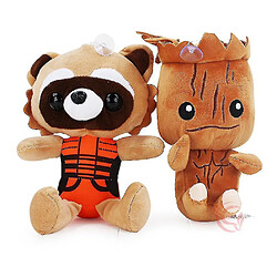 Universal 2 Gardiens de la Galaxie bébé Groot Tree raton laveur en peluche.