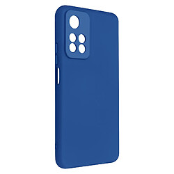 Avizar Coque Redmi Note 11 Pro Plus Silicone Semi-rigide Soft-touch bleu