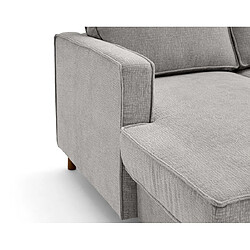 Acheter Lisa Design Jake - canapé panoramique d'angle droit 7 places convertible avec coffre en tissu velours relief