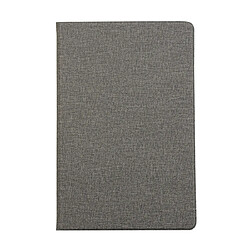 Wewoo Housse en cuir à rabat horizontal Texture Textile Stretch pour Galaxy Tab S6 T860avec support Gris