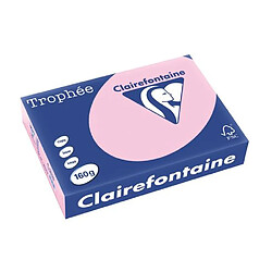 Ramette papier couleur Clairefontaine Trophée couleurs pastel A4 160 gr - 250 feuilles - rose pastel