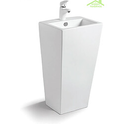 Karag Lavabo totem rectangulaire MARAIS 83x44x38 cm en céramique