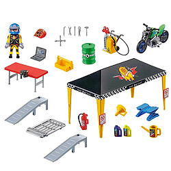 Playmobil® Playmobil Atelier de Réparation Stuntshow avec Figurines et Accessoires Multicolore