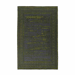 Paris Prix Tapis Tissé à Poils Plats Rétro Kalevi Vert 80 x 150 cm