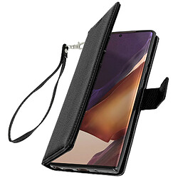 Avizar Housse Samsung Galaxy Note 20 Ultra Porte-carte Support Vidéo Dragonne noir