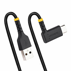 Startech USB-A TO USB-C CHARGING CABLE 15CM RIGHT ANGLE - FAST CHARGE