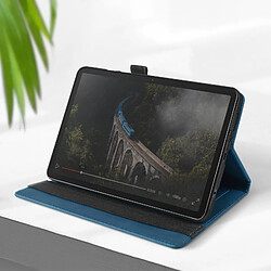 Avizar Étui pour Samsung Tab A9 Portefeuille Multi-compartiment Support Vidéo Bleu pas cher