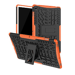 Wewoo Housse Coque antichoc TPU + PC pour Galaxy Tab S5eavec support Orange