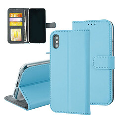 Etui fermeture magnétique pour iPhone X/Xs - Bleu