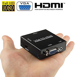 Wewoo Pour PC / HDTV HD 1080P HDMI Mini VGA à HDMI Scaler Box Audio Vidéo Adaptateur Convertisseur Numérique