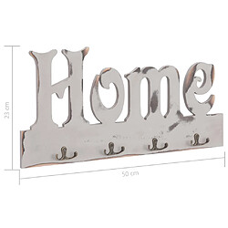 vidaXL Porte-manteau mural HOME 50x23 cm pas cher