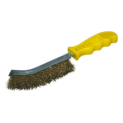 Brosse à main Wolfcraft fil en laiton poignée plastique