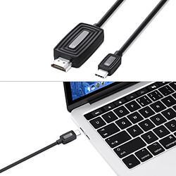 Acheter Wewoo Cable 2m USB Type-C 3.1 à HDMI 4K avec HDCP, MacBook Pro 2018/2017 compatible, iPad Pro / Air 2018, Chromebook Pixel, Samsung S9 / S8, Dell XPS 14