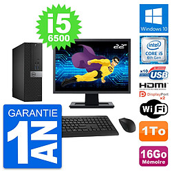 PC Dell 5040 SFF Ecran 22" Core i5-6500 RAM 16Go Disque 1To HDMI Windows 10 Wifi - Occasion