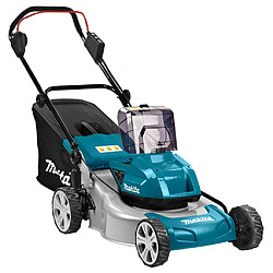 Makita Tondeuse à pelouse sans cordon 46 cm 5 Ah Bleu et noir