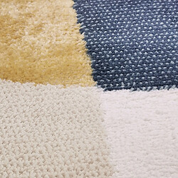 Acheter Thedecofactory CONTEMPORAIN - Tapis contemporain motif design 150x200 jaune bleu