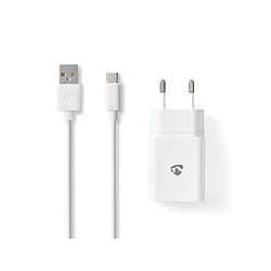 NEDIS Chargeur secteur Blanc avec cable USB-C 1M