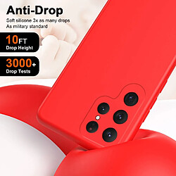 Avis Htdmobiles Coque pour Samsung Galaxy S24 Ultra 5G - housse etui silicone gel fine + film ecran - ROUGE