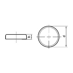 Avis BELOH Aimant plat sans manchon taraudé, Ø d : 16 mm, Hauteur d'aimant h 4,5 mm, Force de maintien 18 N, Poids : 4,5 g