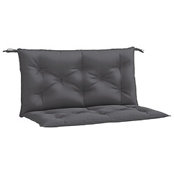 vidaXL Coussins de banc de jardin lot de 2 anthracite tissu Oxford