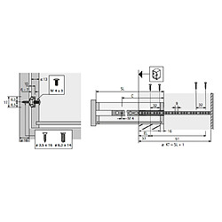 Avis Jeu de coulisses KA 1730 L200 mm HETTICH FRANCE 79054