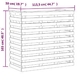 vidaXL Table de bar d'extérieur cire marron bois massif de pin pas cher