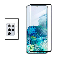 PHONECARE Kit Film Caméra Arrière + Film de Verre Trempé Incurvé pour Samsung Galaxy S21 Ultra 5G