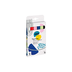 KREUL Feutre acrylique TRITON Acrylic Marker, set de 6 ()