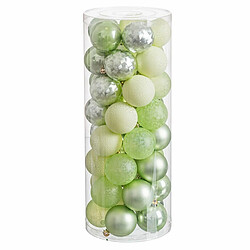 BigBuy Christmas Boules de Noël Vert 6 x 6 x 6 cm (40 Unités)