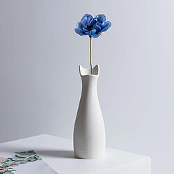 Vase à Fleur En Céramique Pot De Fleur Minimaliste De Bureau à Domicile Vases à Fleurs Blanc S pas cher