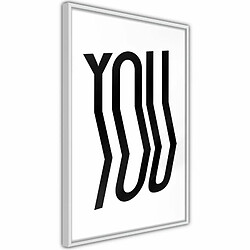 Paris Prix Affiche Murale Encadrée Only You 20 x 30 cm Blanc