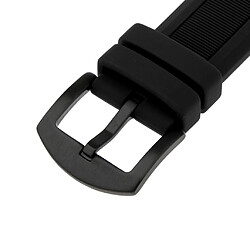 Avis bracelet en caoutchouc de silicone noir remplacement de sport bracelet de 19mm noir