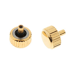 Avis 5pcs montre en acier couronne d'or doré 5mm