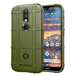 Coque en TPU grille carrée anti-choc vert pour votre Nokia 4.2