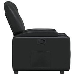 Avis vidaXL Fauteuil inclinable Noir Similicuir