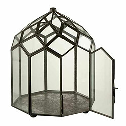 Paris Prix Terrarium en Verre Vintage Brisla 30cm Noir